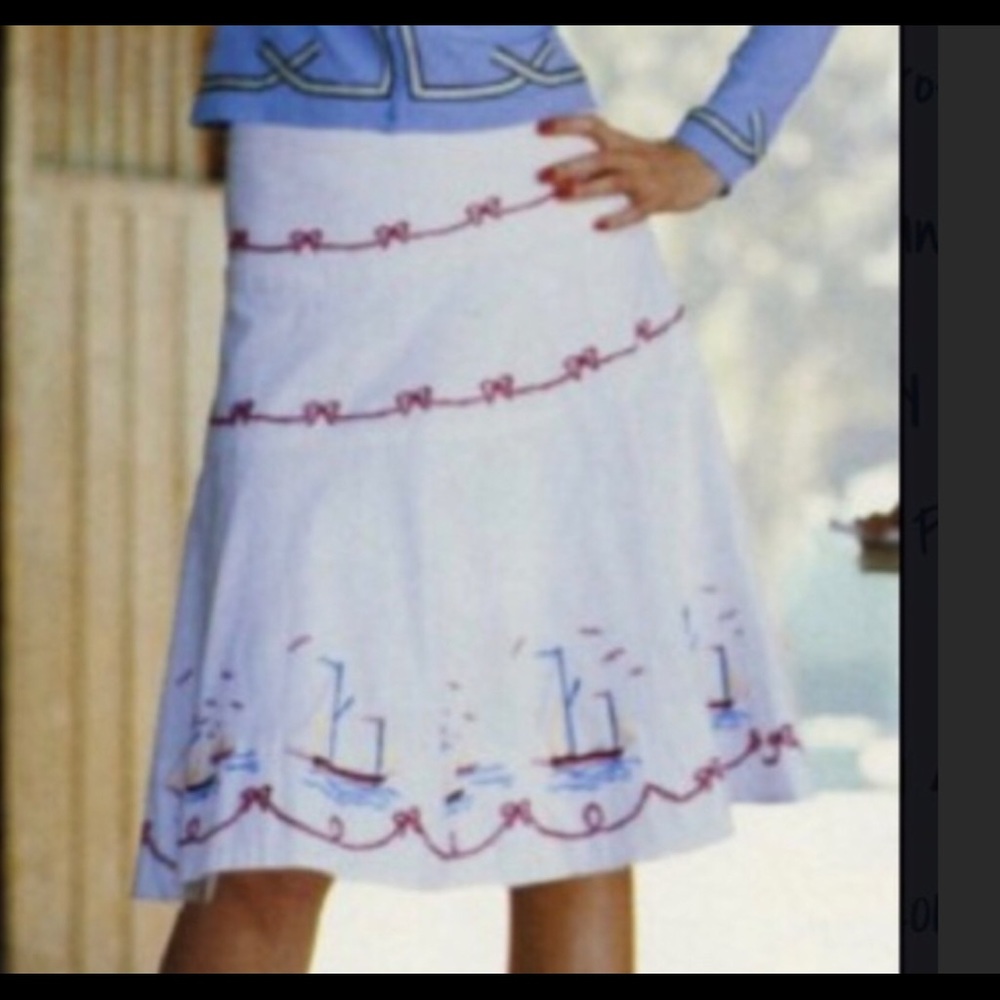 Elevenses Anthropologie Sailboat Skirt. Si…